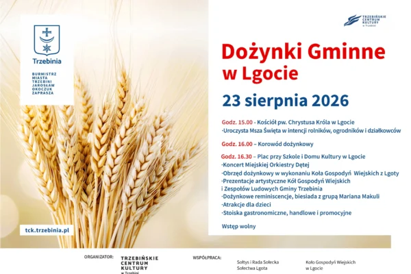 Dożynki Gminne 2026 w Lgocie – święto plonów i tradycji