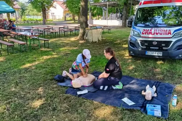 OSP Chrzanów edukowała na festynie w Brzeszczach
