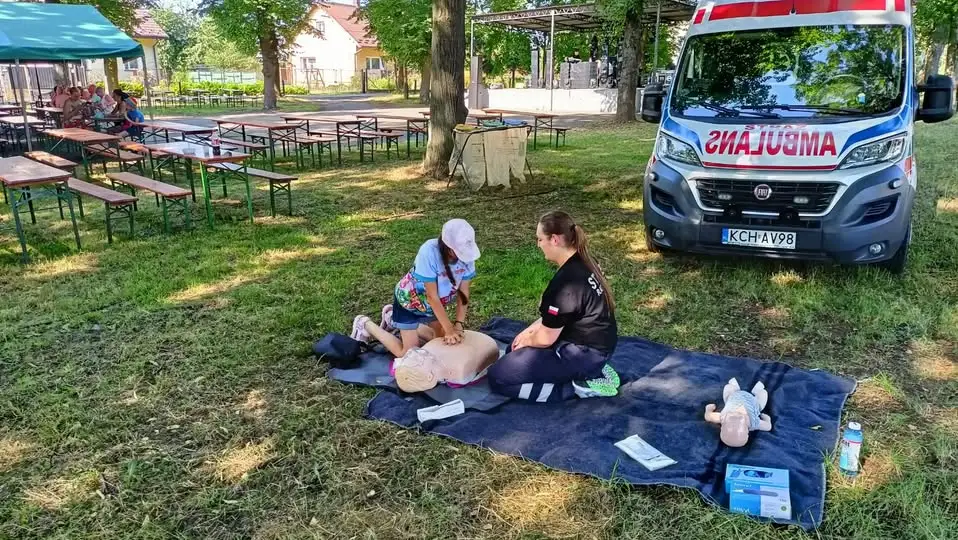 OSP Chrzanów edukowała na festynie w Brzeszczach