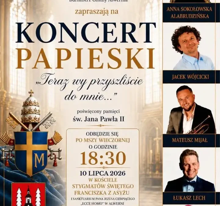 Koncert pamięci Jana Pawła II w Alwerni już w piątek