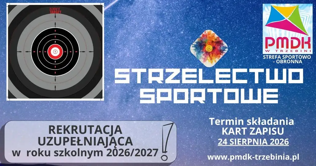 Koło strzeleckie „Snajper” w Trzebini zaprasza na rekrutację uzupełniającą