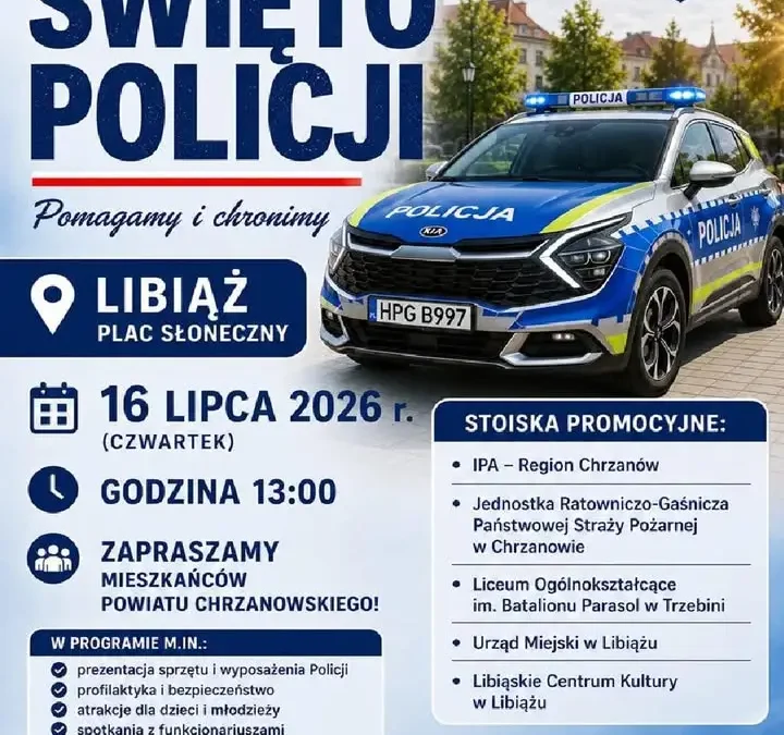 Święto Policji w Libiążu – atrakcje i uroczystości na Placu Słonecznym