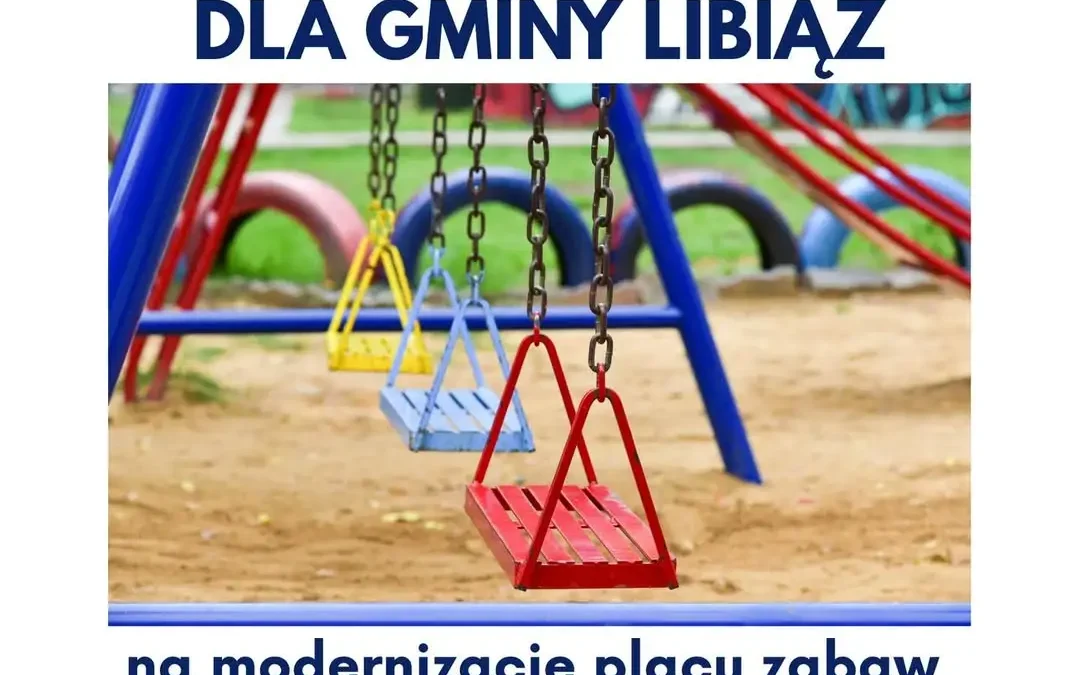 Gmina Libiąż z dofinansowaniem na modernizację placu zabaw w dzielnicy Pniaki