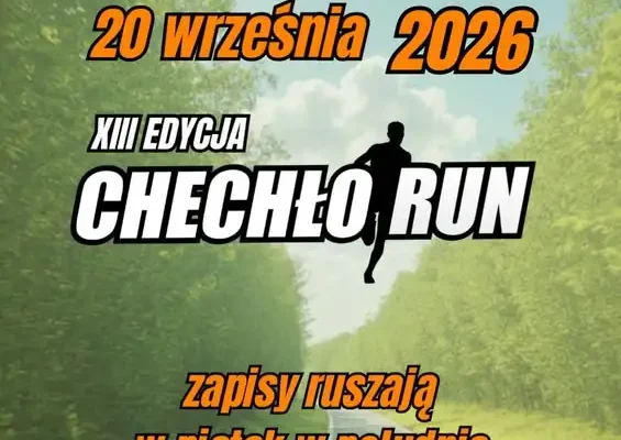 Chechlo RUN 2026 – zapisy startują w piątek, bieg 20 września