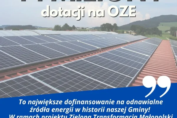 44 miliony na OZE dla mieszkańców – Trzebinia liderem projektu