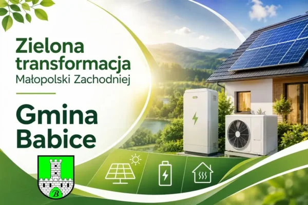 Gmina Babice otrzymała blisko 5,6 mln zł na OZE – fotowoltaika i pompy ciepła dla mieszkańców