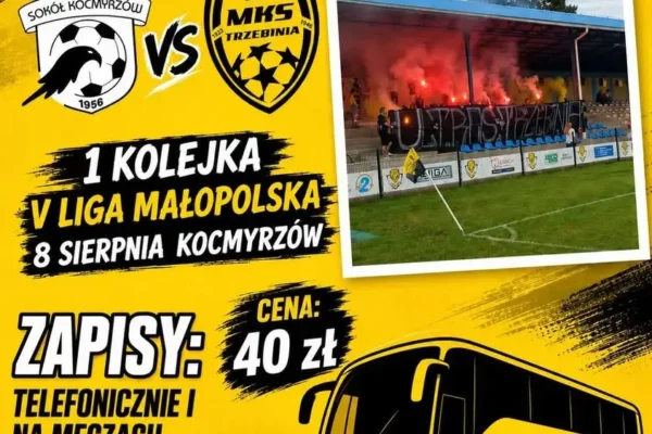 MKS Trzebinia inauguruje sezon wyjazdem do Kocmyrzowa. Kibice ruszają na pierwszy mecz