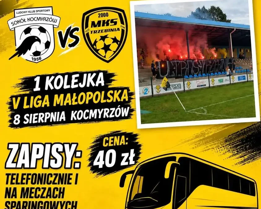 MKS Trzebinia inauguruje sezon wyjazdem do Kocmyrzowa. Kibice ruszają na pierwszy mecz