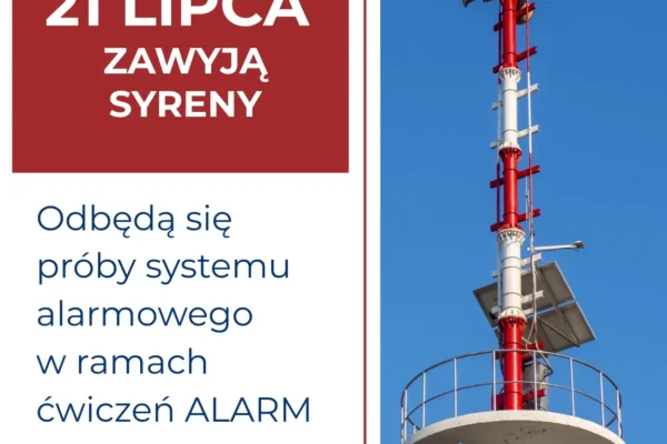 Ćwiczenia Alarm 2026: 21 lipca zawyją syreny w całej Polsce