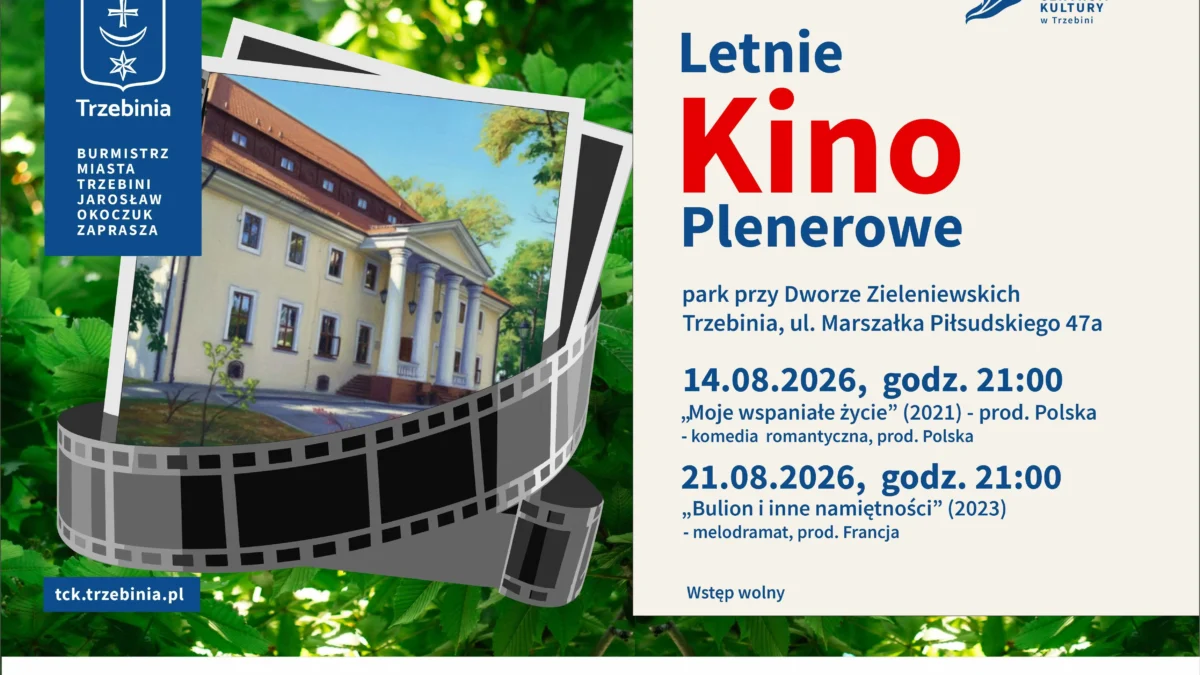 Letnie Kino Plenerowe w Trzebini: filmy pod gwiazdami w sierpniu