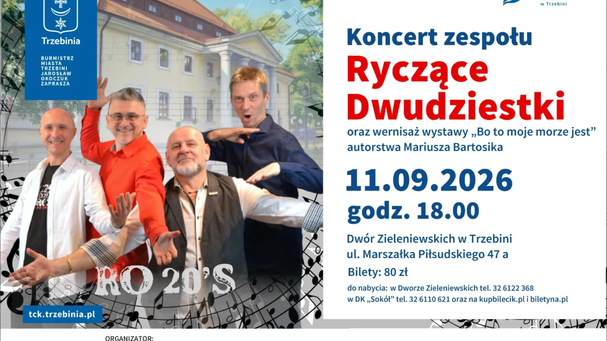 Koncert zespołu Ryczące Dwudziestki w Dworze Zieleniewskich