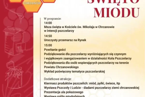 Powiatowe Święto Miodu już 9 sierpnia na chrzanowskim Rynku