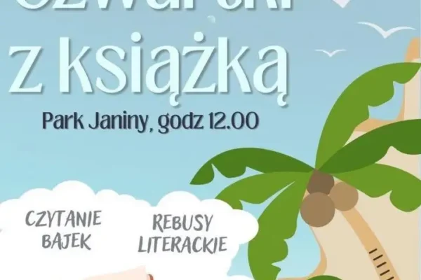 Wakacyjne Czwartki z książką w Libiążu: jutro kolejne spotkanie w Parku Janiny