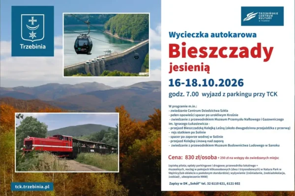 Jesienna wycieczka w Bieszczady z Trzebini – zapisy trwają