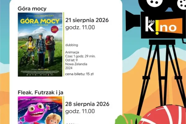 Wakacyjne seanse dla dzieci w Libiąskim Centrum Kultury: „Góra Mocy” i „Fleak. Futrzak i ja”