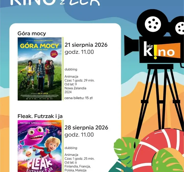 Wakacyjne seanse dla dzieci w Libiąskim Centrum Kultury: „Góra Mocy” i „Fleak. Futrzak i ja”