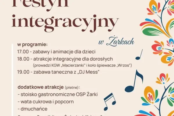 Festyn integracyjny w Żarkach – zaproszenie na wspólną zabawę