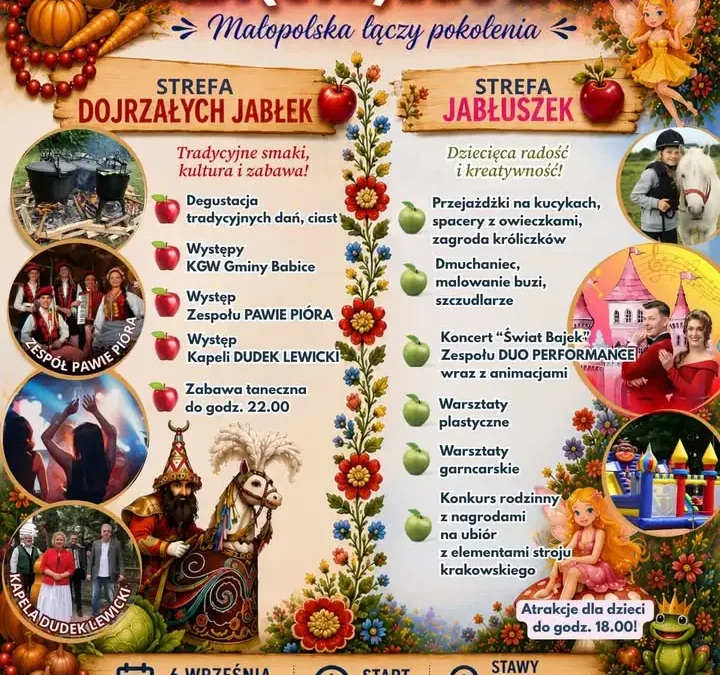 Folklor, smaki i rodzinna zabawa: „Smaki Babickiego Lata” już 6 września w Babicach