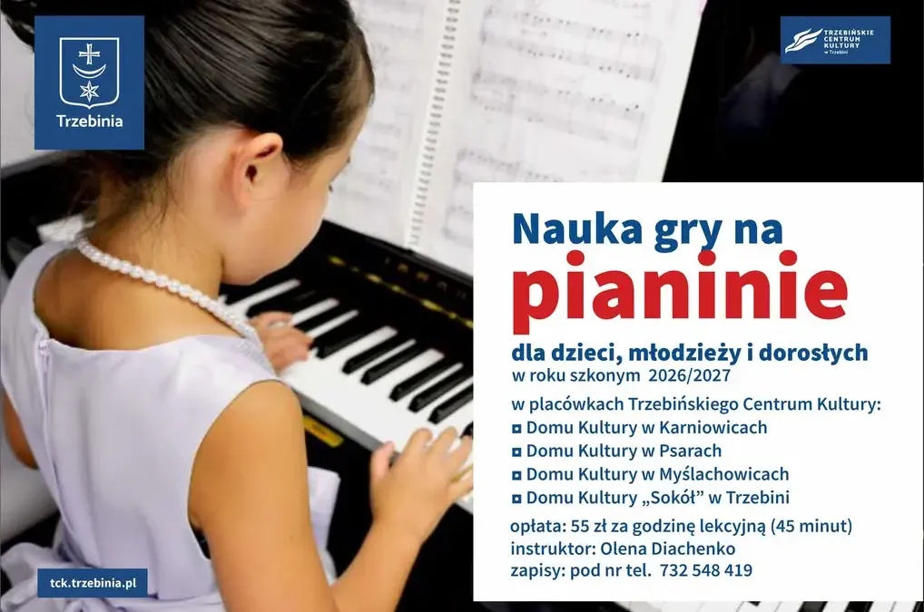 Rusza nabór na lekcje pianina w Trzebińskim Centrum Kultury