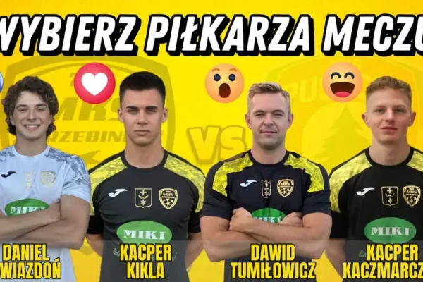 Głosowanie na Piłkarza Meczu w Trzebini – wybierz MVP!