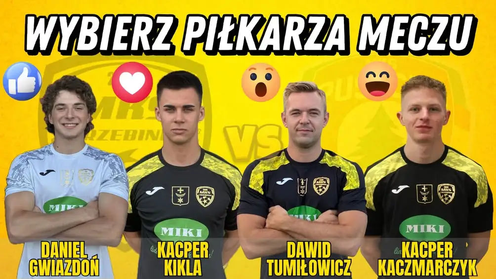 Głosowanie na Piłkarza Meczu w Trzebini – wybierz MVP!