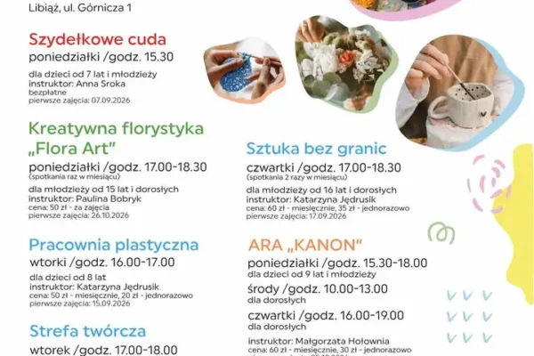 Nowy rok artystyczny w LCK – zapisy na zajęcia i warsztaty 2026/2027
