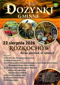 Dożynki Gminne w Rozkochowie – Święto Plonów już 22 sierpnia