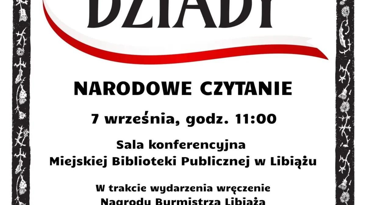 Narodowe Czytanie 2026: Wspólne spotkanie z „Dziadami” Mickiewicza