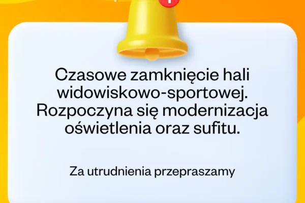 Chrzanów: Hala widowiskowo-sportowa zamknięta do 15 listopada