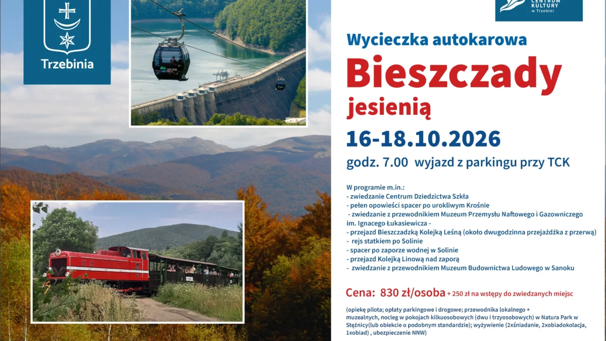 Jesienna wycieczka w Bieszczady z TCK – już 16 października