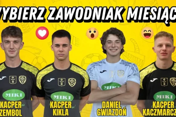 Głosowanie na Zawodnika Miesiąca w klubie żółto-czarnych – wybierz najlepszego w sierpniu!