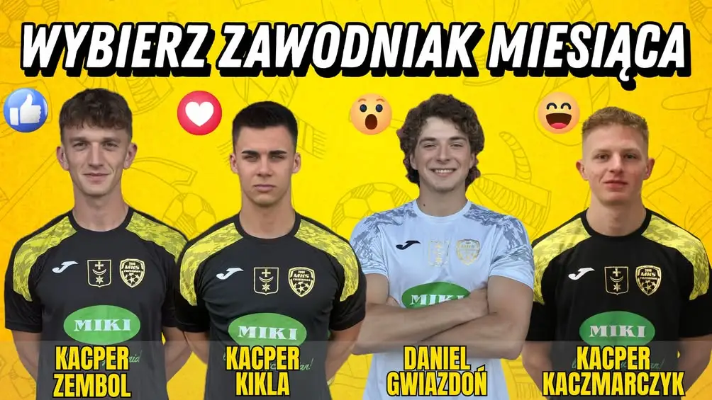 Głosowanie na Zawodnika Miesiąca w klubie żółto-czarnych – wybierz najlepszego w sierpniu!