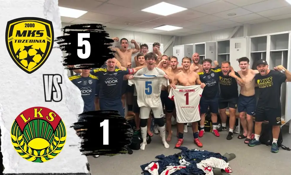 Rezerwy MKS Trzebinia rozgromiły Polonię Luszowice 5:1 w meczu A-klasy