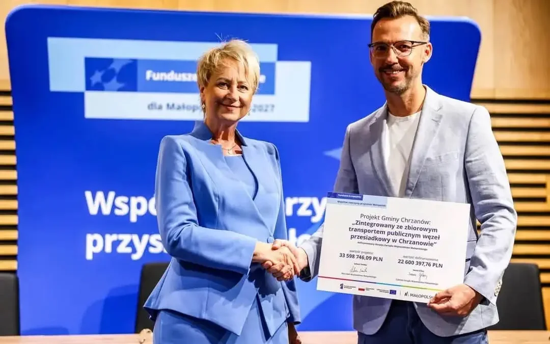 Gmina Chrzanów otrzyma blisko 33 mln zł dofinansowania z Funduszy Europejskich na dwie duże inwestycje