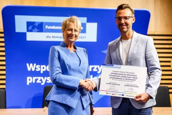 Gmina Chrzanów otrzyma blisko 33 mln zł dofinansowania z Funduszy Europejskich na dwie duże inwestycje