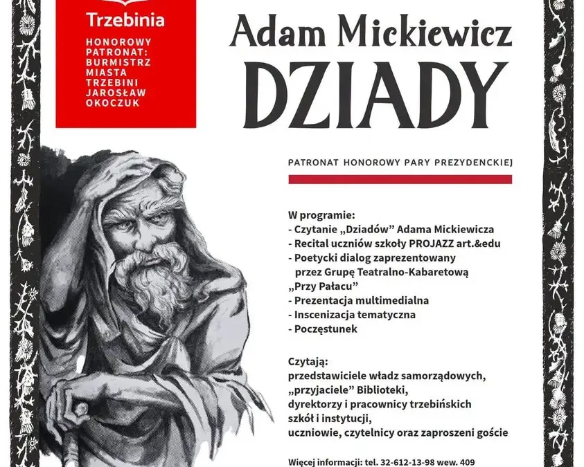 Narodowe Czytanie „Dziadów” w Trzebini – spotkanie w Manufakturze