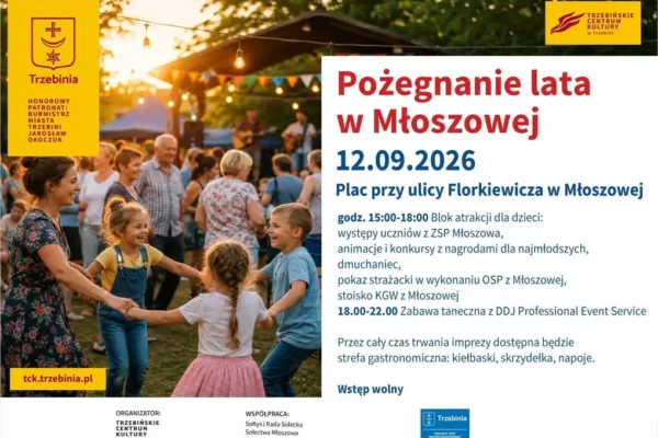 Młoszowa pożegna lato na festynie z Bonem Aktywności Lokalnej