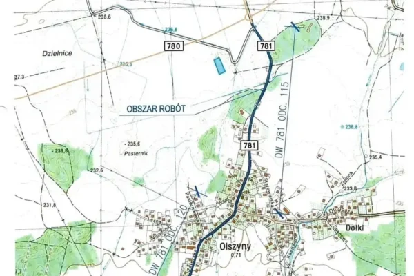 Remont DW 781 w Olszynach i Jankowicach – utrudnienia dla kierowców