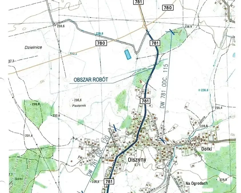 Remont DW 781 w Olszynach i Jankowicach – utrudnienia dla kierowców