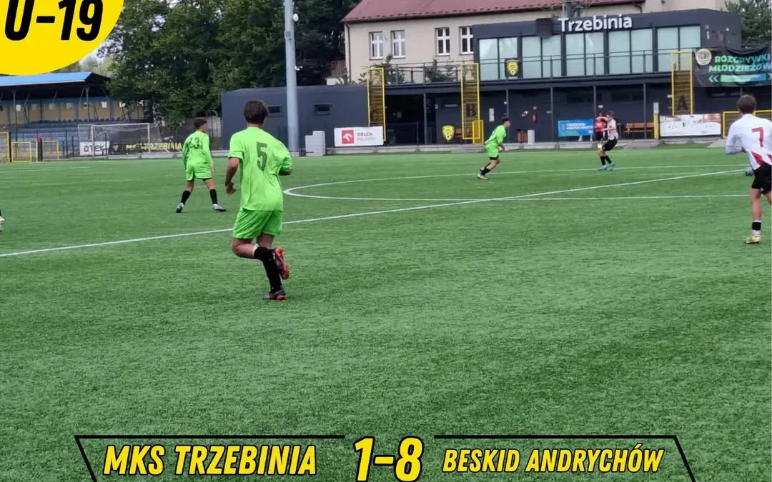 MKS Trzebinia rozbity przez Beskid Andrychów 1:8 w juniorach starszych