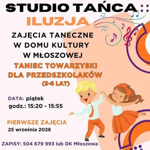 Dom Kultury w Młoszowej zaprasza na nowy sezon zajęć: zdrowy kręgosłup i taniec dla przedszkolaków