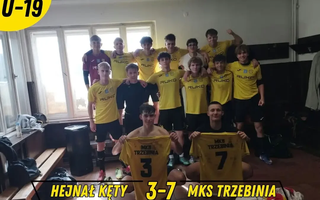 MKS Trzebinia rozbił Hejnał Kęty 7:3 w juniorach starszych