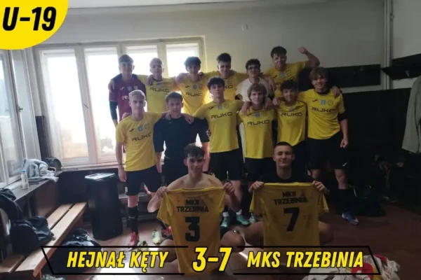 MKS Trzebinia rozbił Hejnał Kęty 7:3 w juniorach starszych