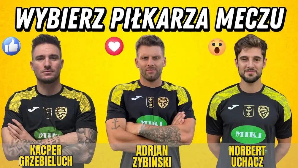 Kibice wybierają piłkarza meczu półfinału Pucharu Polski w Chrzanowie