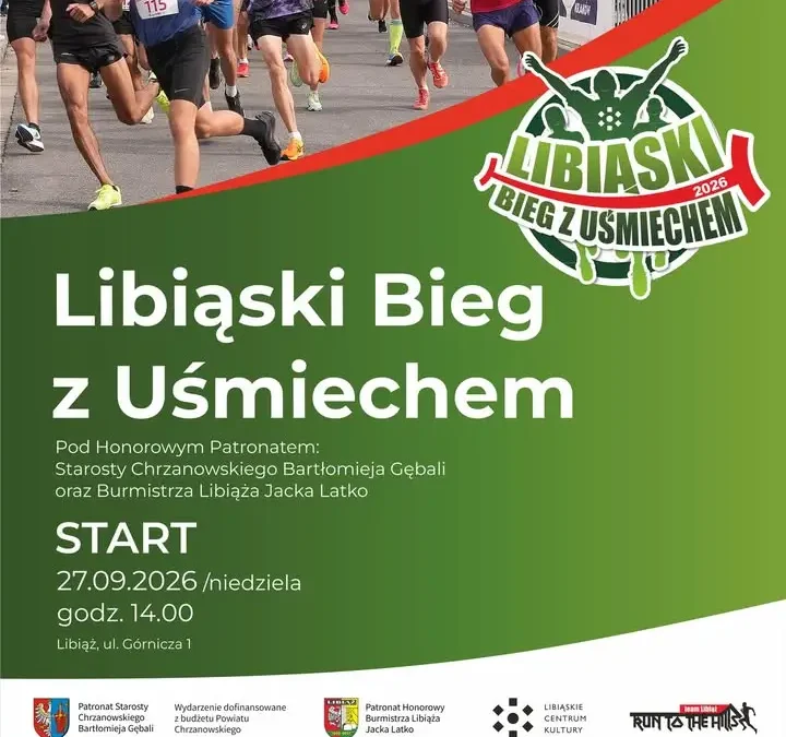 Libiąski Bieg z Uśmiechem już 27 września – ostatni tydzień zapisów