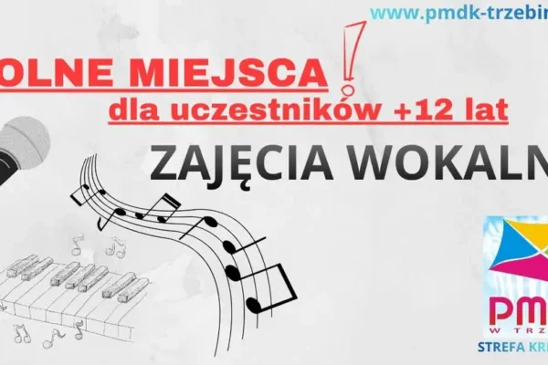 Wolne miejsca na zajęcia wokalne dla młodzieży 12+ w Trzebini