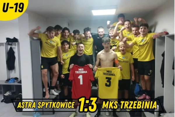 Astra Spytkowice uległa MKS Trzebinia 1:3 w 5. kolejce I Ligi Małopolskiej Juniorów Starszych
