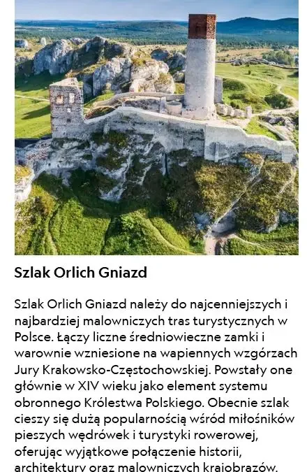 Szlak Orlich Gniazd nominowany w prestiżowym konkursie „Cuda Polski”