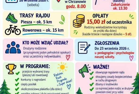 44. Rajd Rodzinny w Chrzanowie – zaproszenie na 26 września