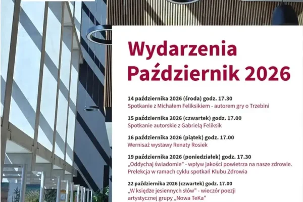 Październik w Trzebini: warsztaty, spotkania autorskie i wieczór poezji w Manufakturze